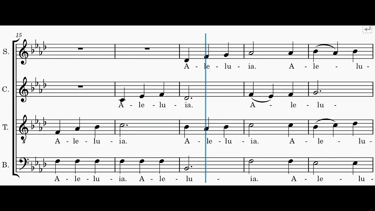 Aleluia (O filli et filiae) Frisina - Contralto