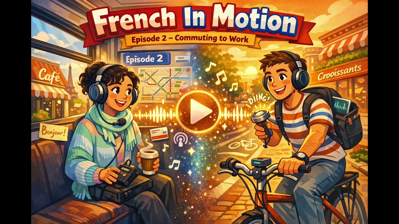 LEARN FRENCH OR ENGLISH Episode 2: La Trajet French + English