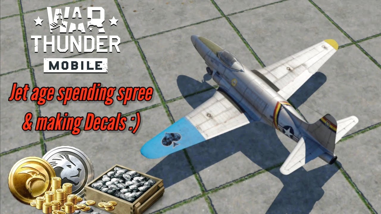 Покупка самолётов и создание собственных наклеек :) - War Thunder Mobile