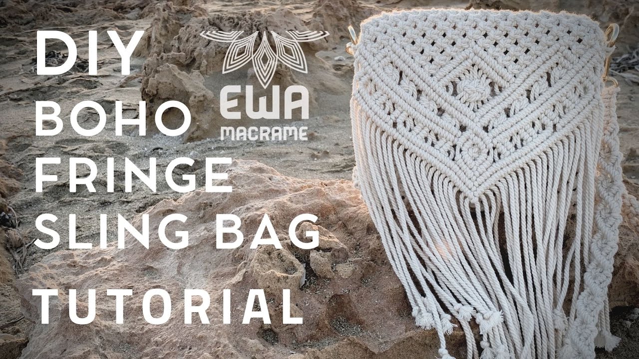 DIY MACRAME BAG with 150m of 3mm Rope | Easy Step-by-Step Tutorial