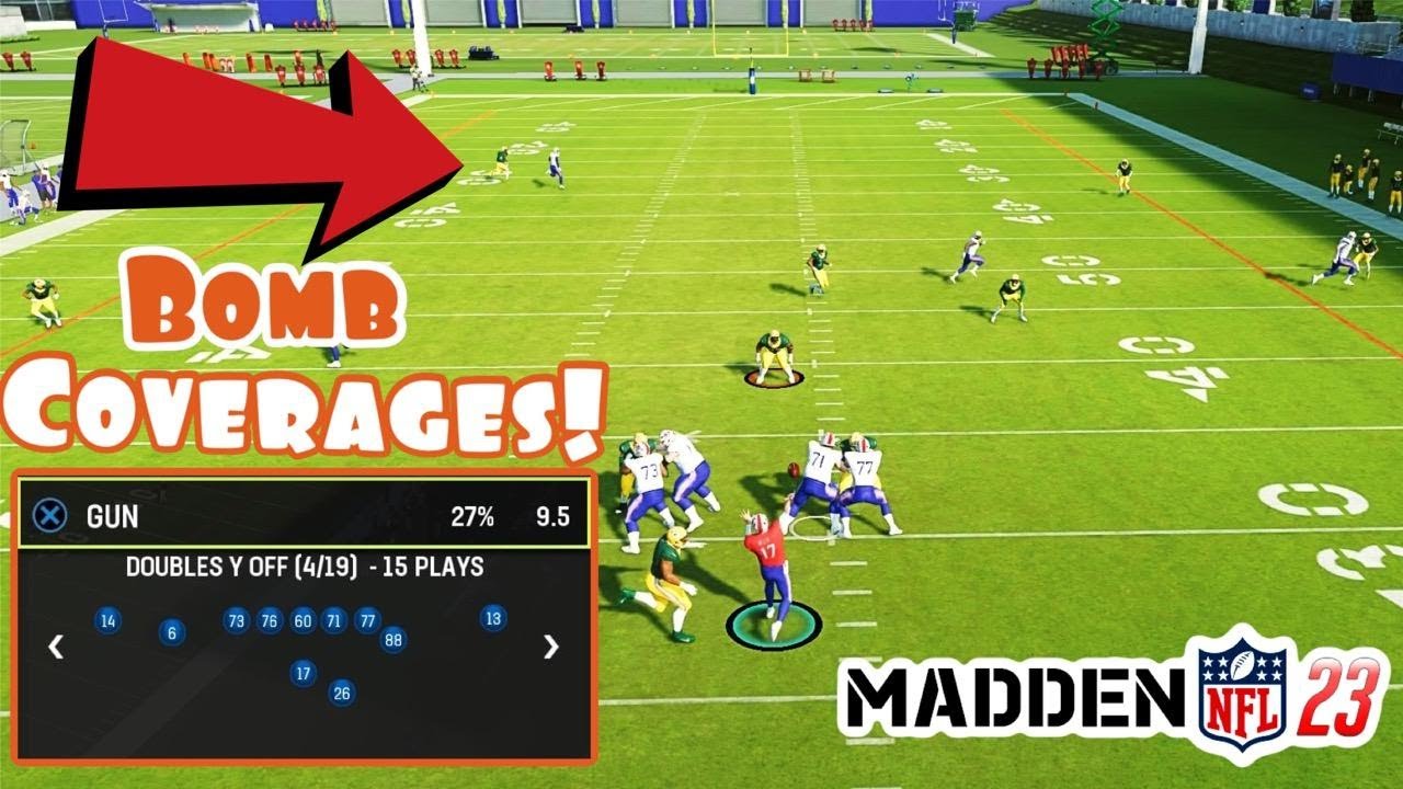Bomb Coverages Using This Formation In Madden 23! | Doubles Y Off Scheme |