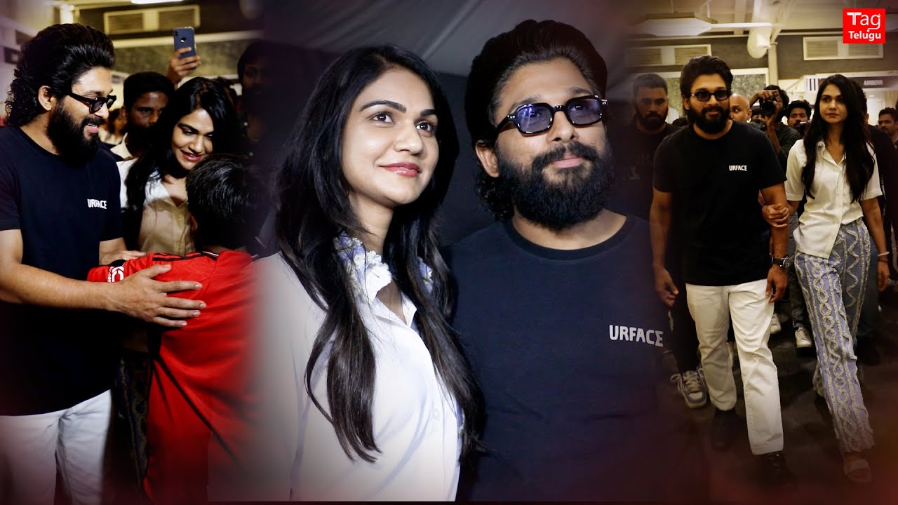 Icon Star Allu Arjun and Allu Sneha Reddy at The Firefly Carnival Event In Hyderabad @Tag Telugu