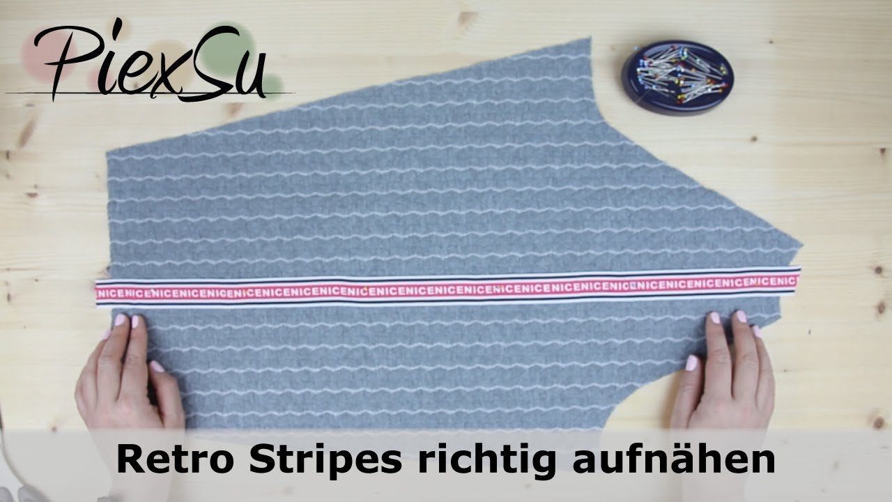 Nähanleitung - Ärmel mit Retro Stripes nähen | PiexSu