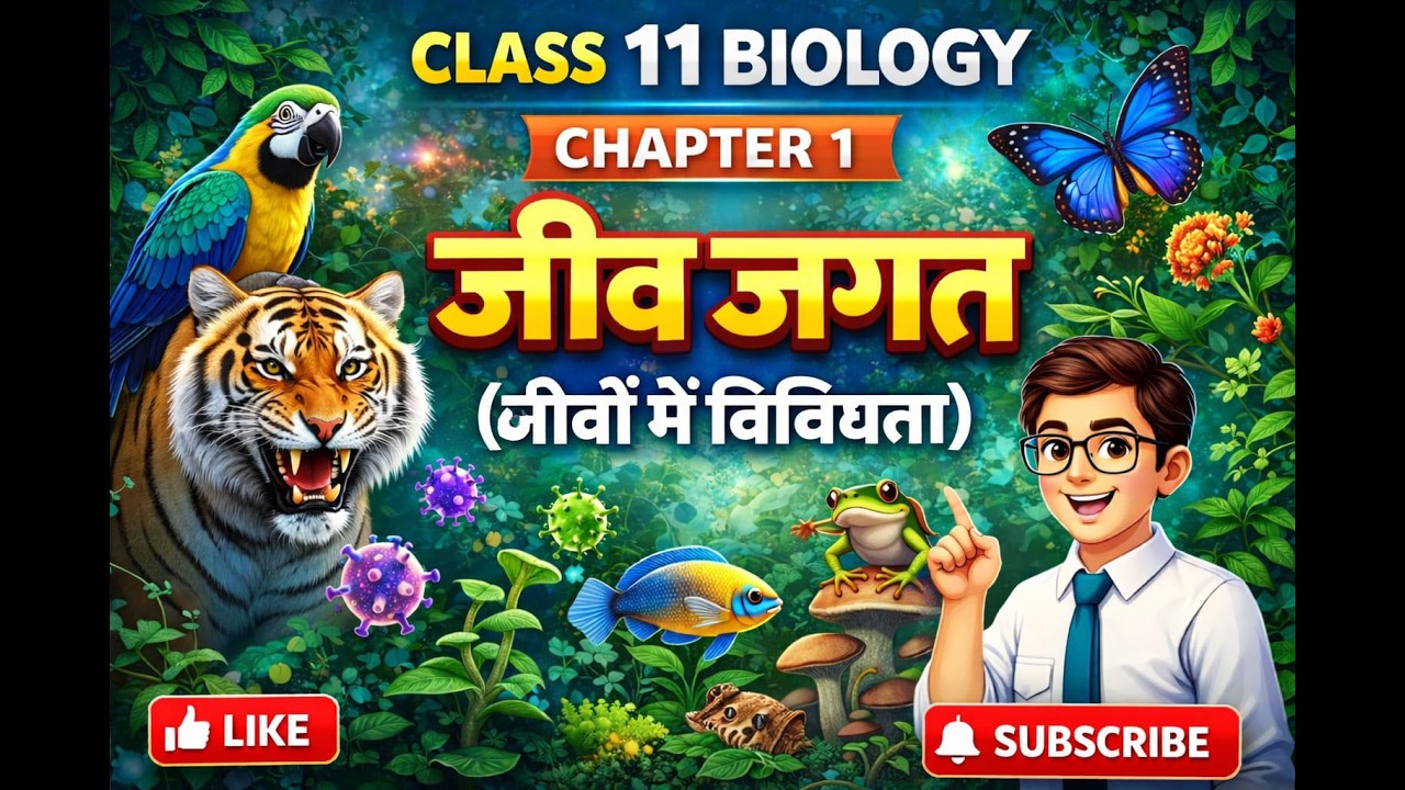 जीव जगत - जीवो में विविधता | Class 11 Biology Ch 1 | NCERT Hindi Medium