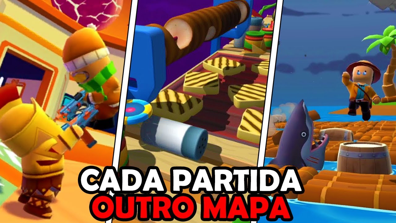 TIVE ACESSO aos NOVOS MAPAS BLOQUEADOS do Stumble Guys 0.50 BETA