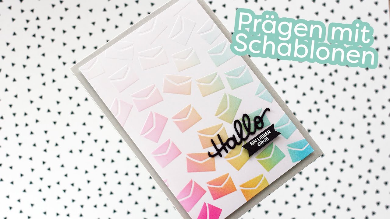 Prägen mit Schablonen