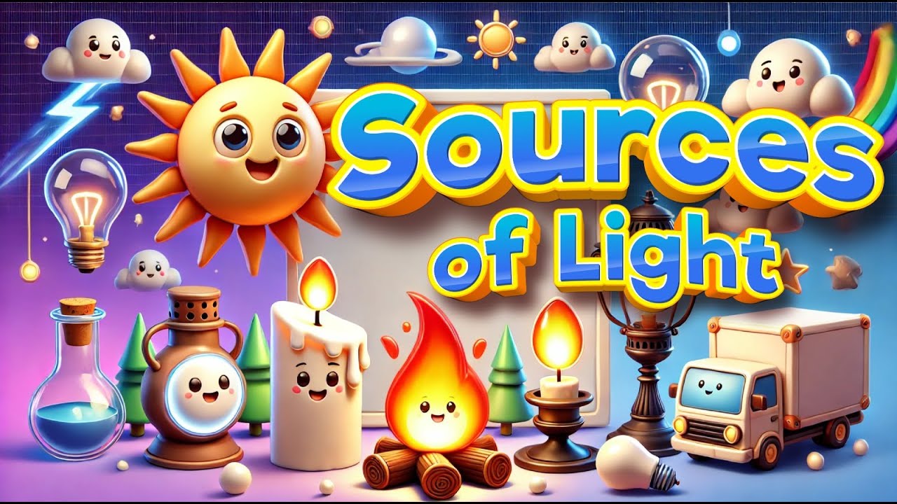 Sources of Light | Where does light come from ? | Natural sources