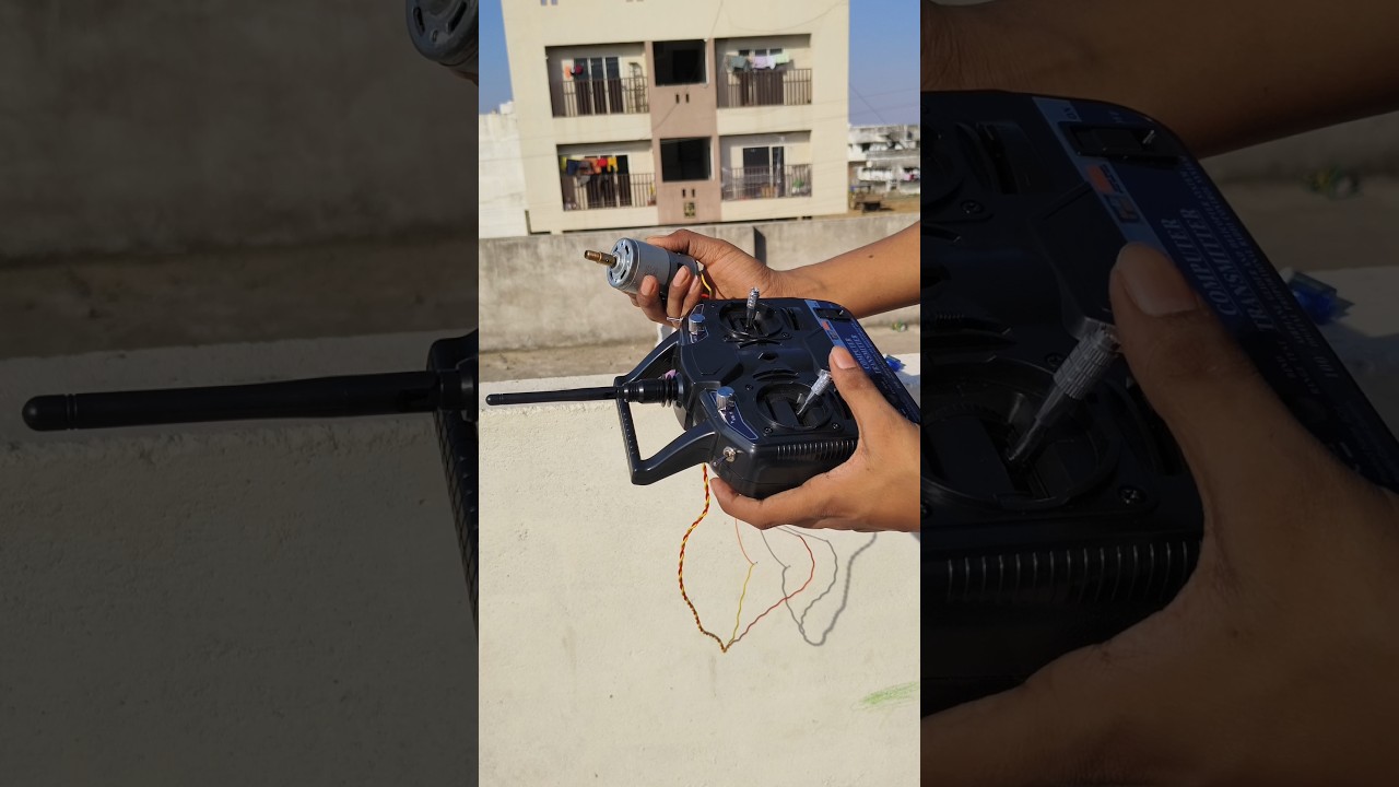 Testing FS-CT6B transmitter and receiver in 775 DC motor #shorts #shortvideo