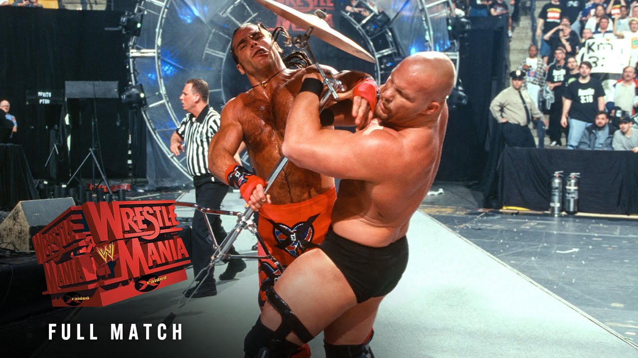 ПОЛНЫЙ МАТЧ: Шон Майклз против «Ледяной Глыбы» Стива Остина — матч за титул WWE: WrestleMania XIV