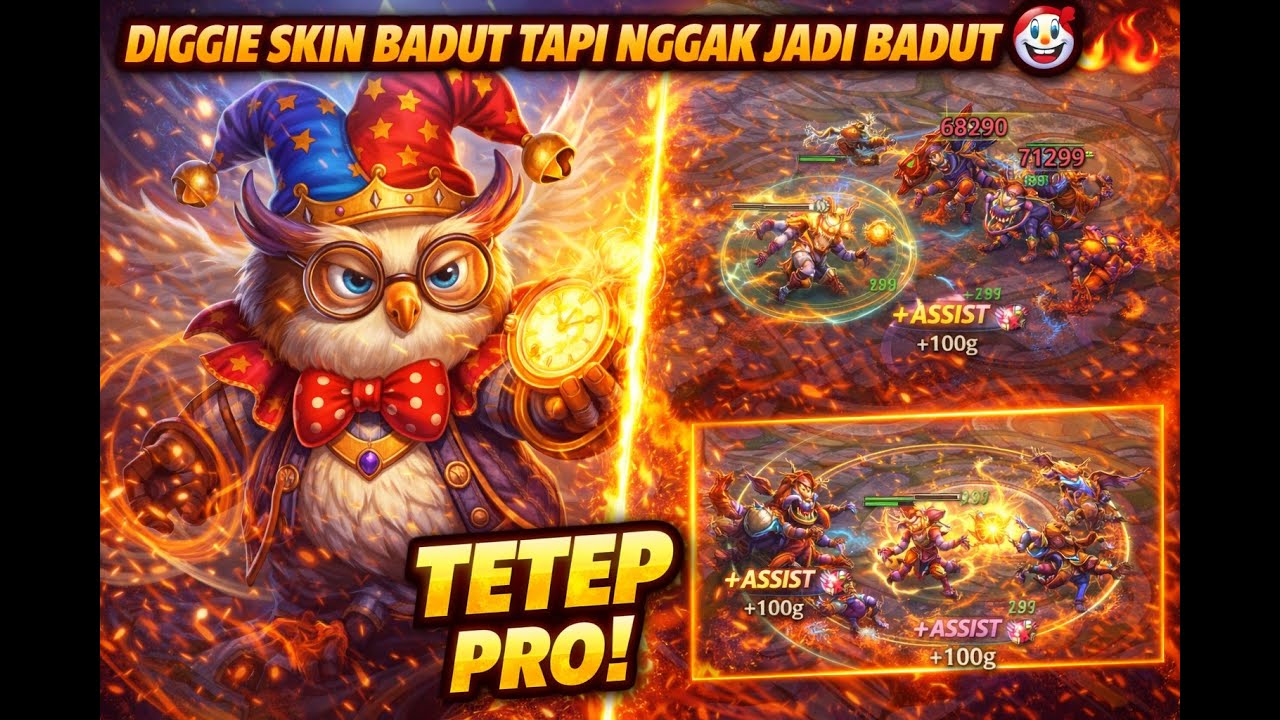Diggie Skin Badut Tapi Nggak Jadi Badut 🤡🔥 | MLBB Gameplay