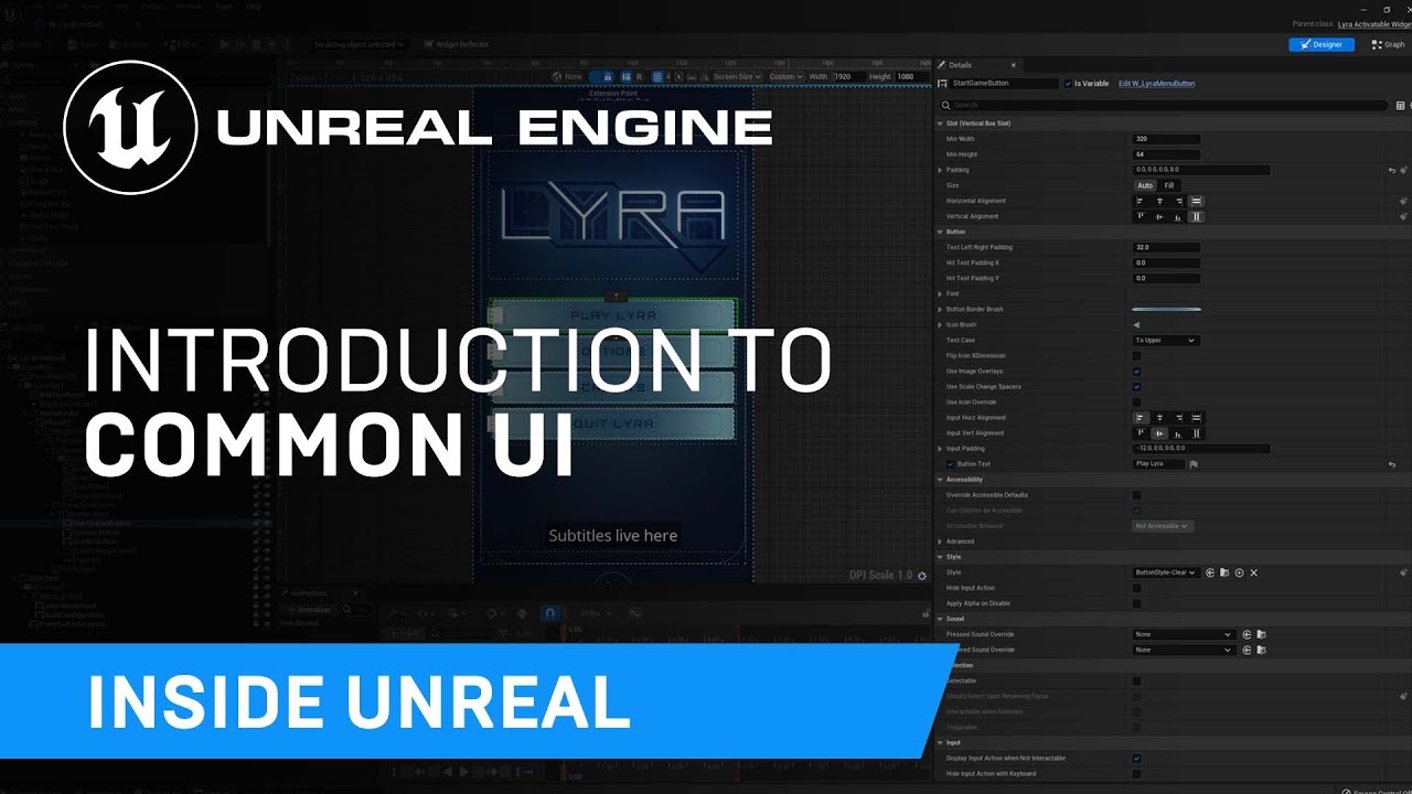 Introduction to Common UI | Inside Unreal