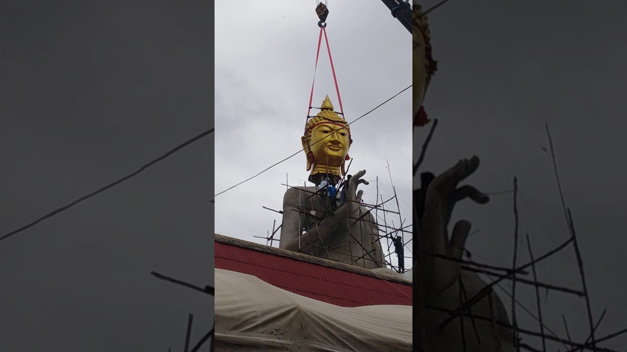 พิธียกเศียรพระ วัดเขาช่องพัฒนาราม 5ก.ค.63