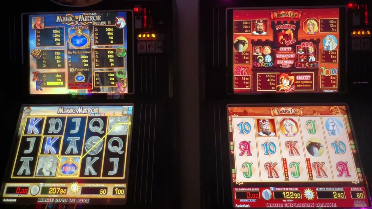 😁🤣Merkur Multi Magie Jokers Cap mit Dauerkappen Magic Mirror DeLuxe Zocken Letsplay Spielothek💯😱novo