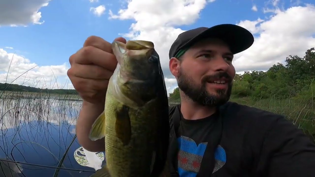 How to catch Bass in any lake by doing this Turner Lake Chain O Lakes State Park Illinois