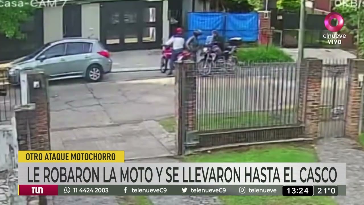Le robaron la moto, el casco y encima lo humillaron