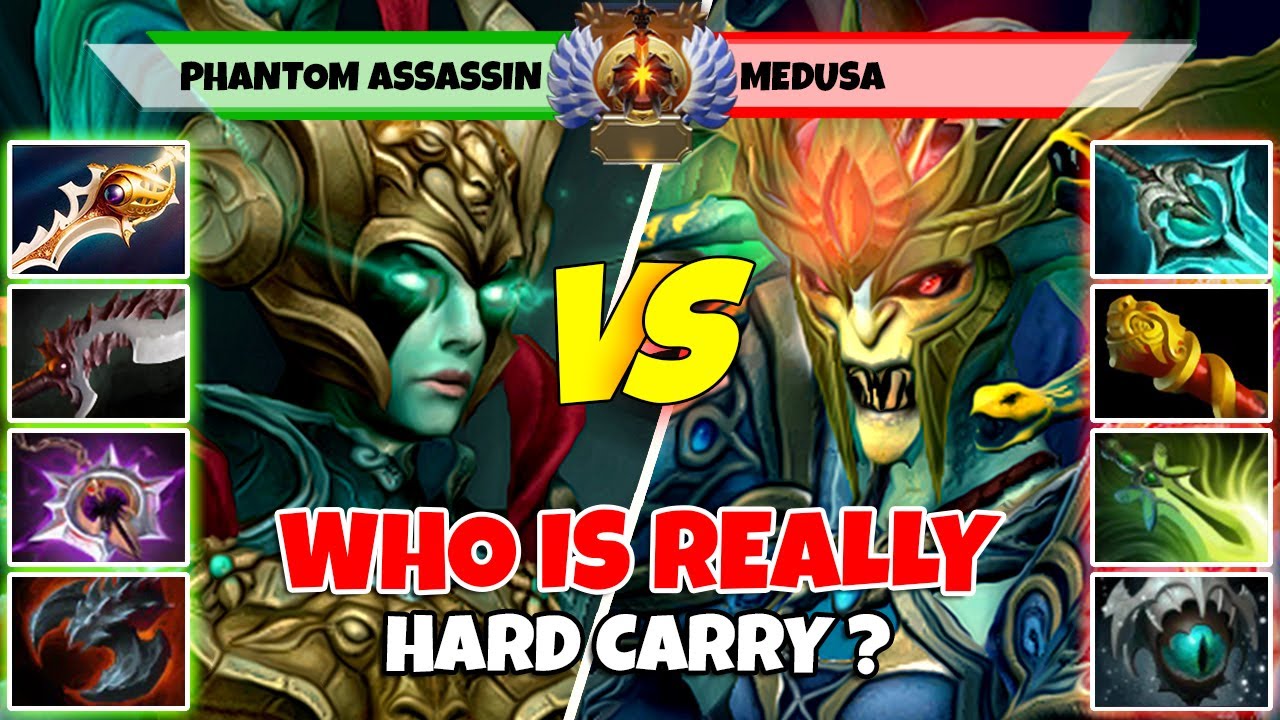 PHANTOM ASSASSIN (Carry) vs MEDUSA (Carry) - Epic Battle Of Immortal Rank Dota 2 Players - Z Dota 2