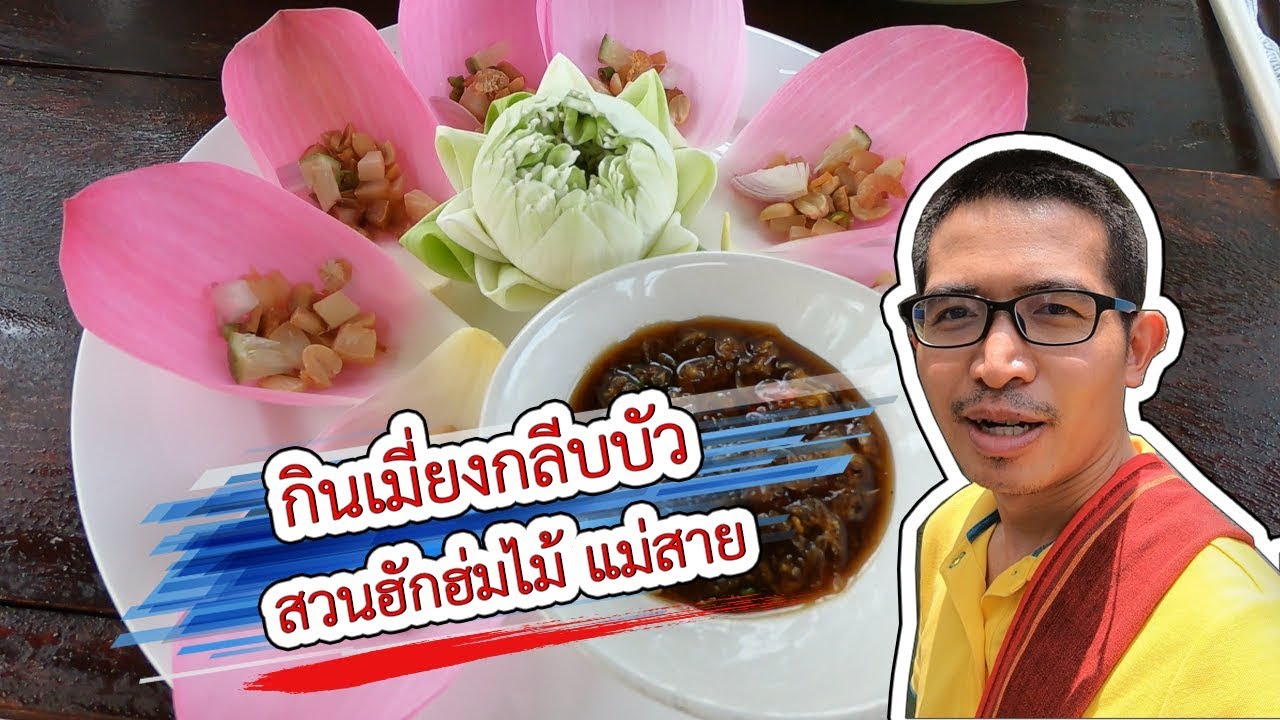 กินเมี่ยงกลีบบัว สวนฮักฮ่มไม้ แม่สาย | VchaiBlog