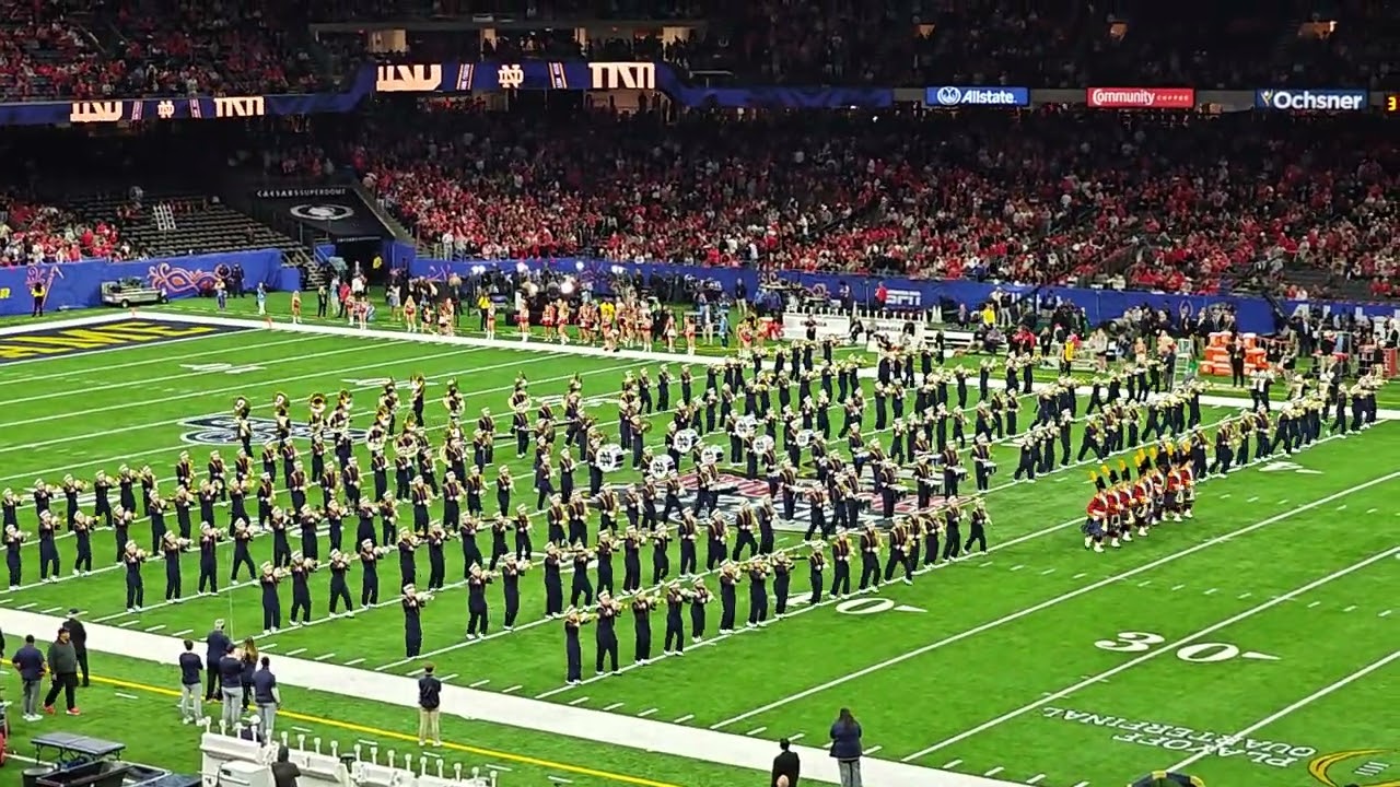 SUGAR BOWL 2025 NOTRE DAME UNIVERSITY MARCHING BAND