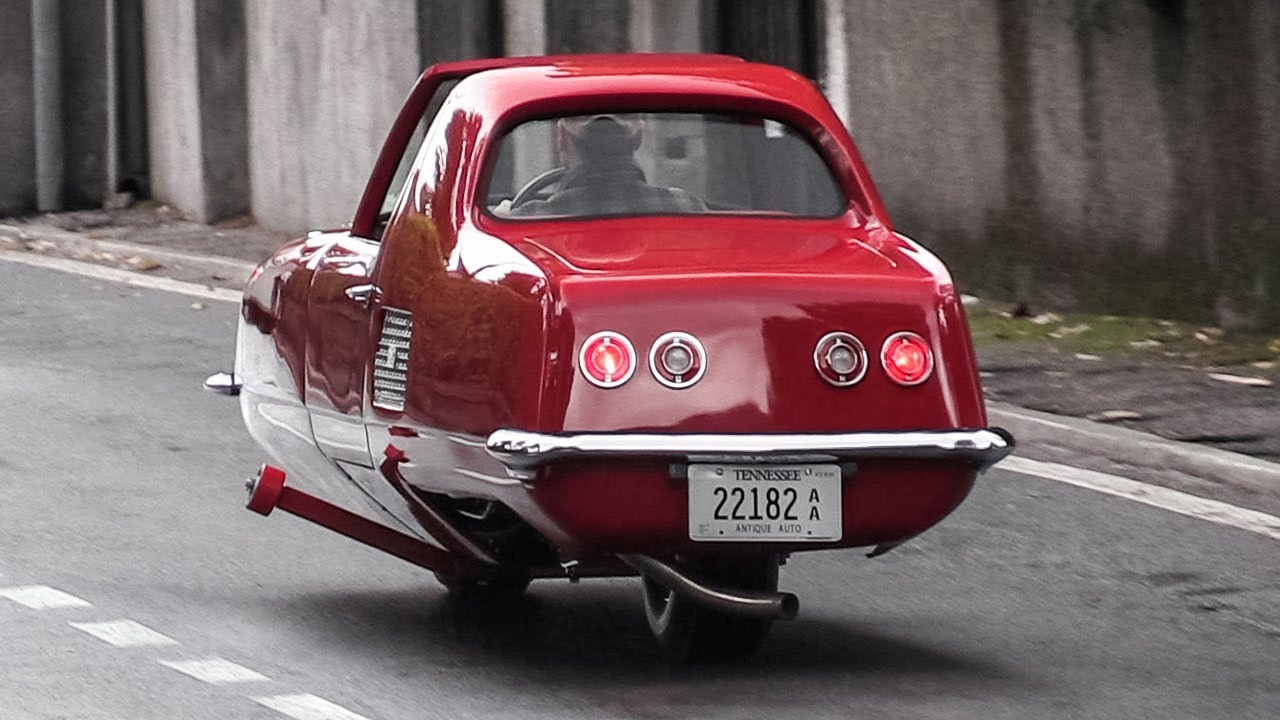 Two-Wheeled, Self-Balancing Gyro-X vehicle from 1967 in action & driving scenes!