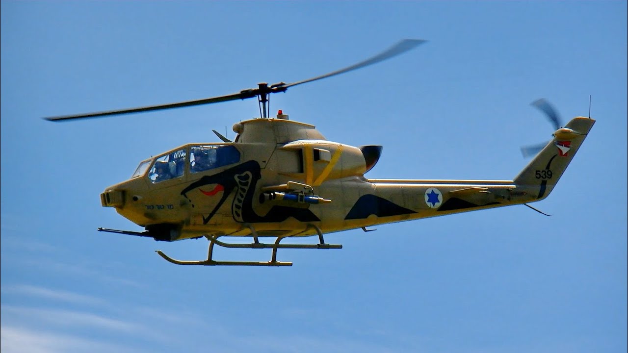 BELL AH-1S COBRA BIG RC SCALE ELECTRO MODEL HELICOPTER / Pöting Turbine Meeting 2015 *1080p50fpsHD*