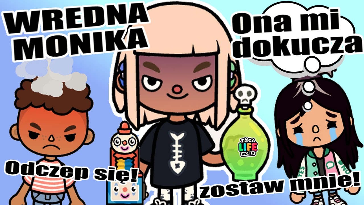 KAŚKA PŁACZE PRZEZ WREDNĄ MONIKĘ 😭 smutna historyjka Toca Boca