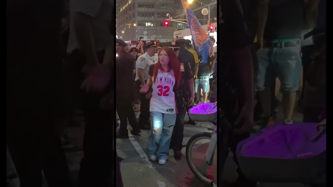 #ninalin #arrested AFTER #knicks #nbafinals #nypd #nyc #nbaplayoffs #jalenbrunson #victorwembanyama