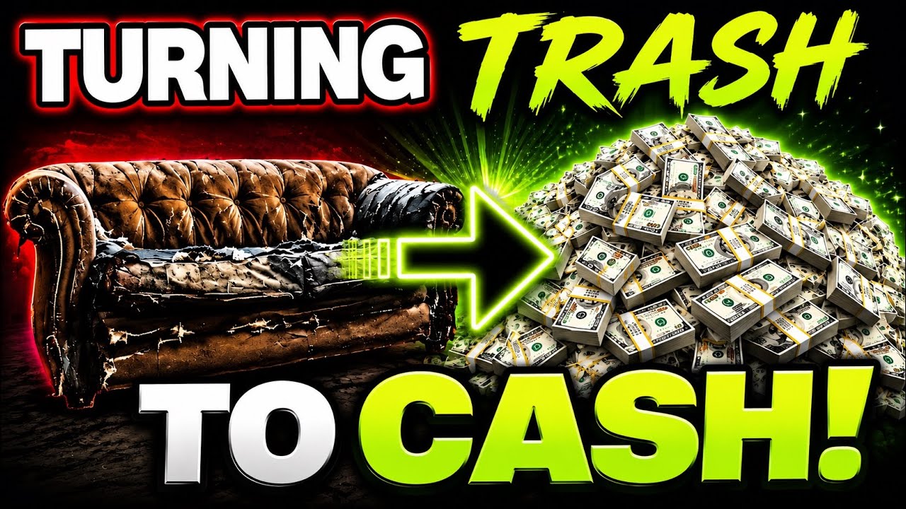 How we turn TRASH into CASH $1000+profit flipping garbage bound couches 