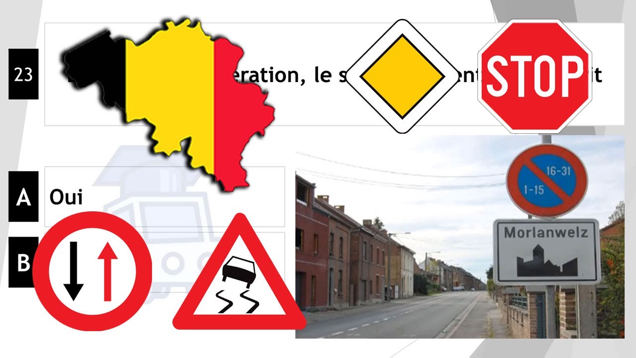 2026 permis de conduire théorique Belgique ✅ 50 Questions  code de la route 2026 Belgique test 10