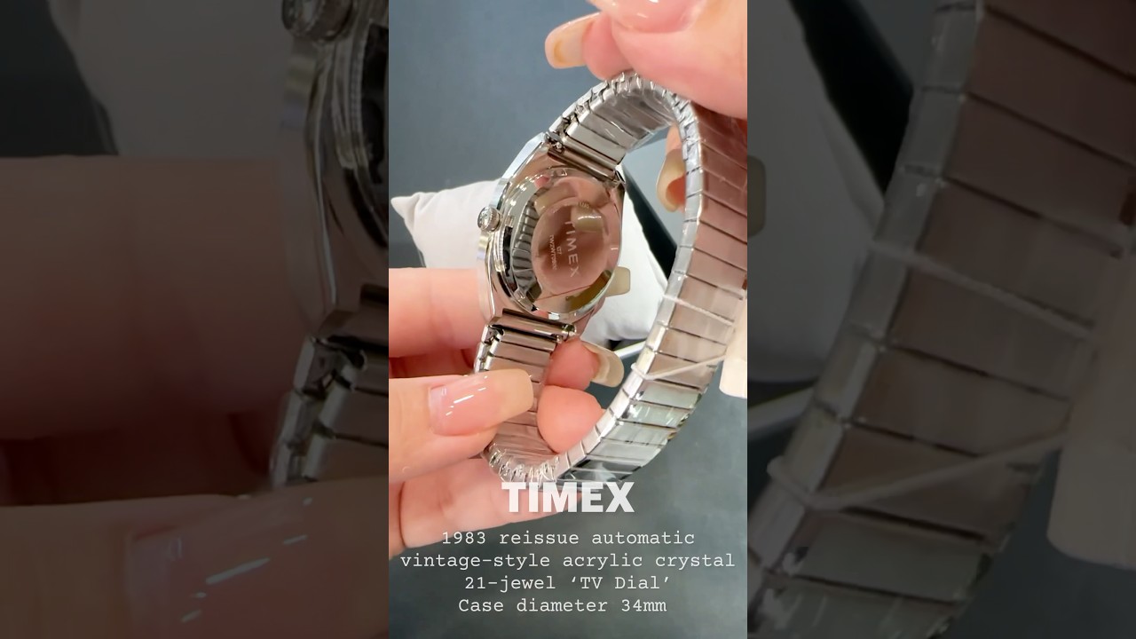 TIMEX 1983 reissue,21-jewel Japanese automatic ‘TV Dial’ with acrylic crystal 