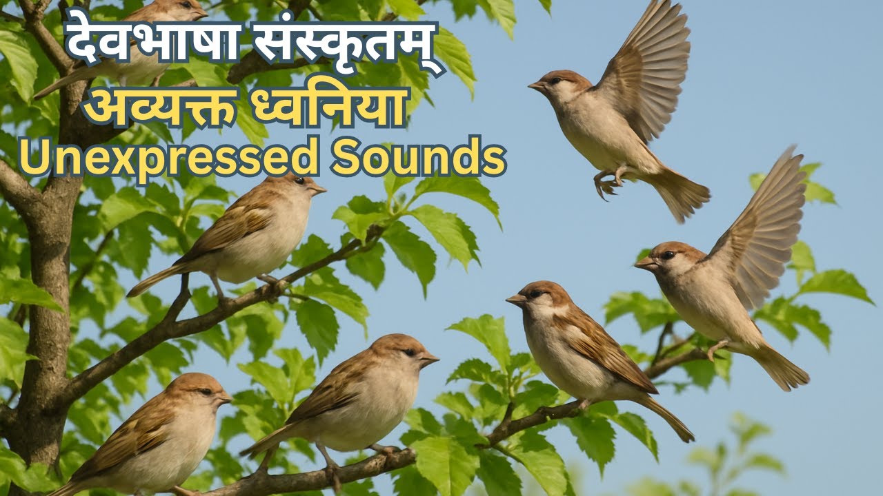 अव्यक्त ध्वनिया-देवभाषा संस्कृतम् | Unexpressed Sounds | Sanskrit Poem for kids #sanskrit #poem