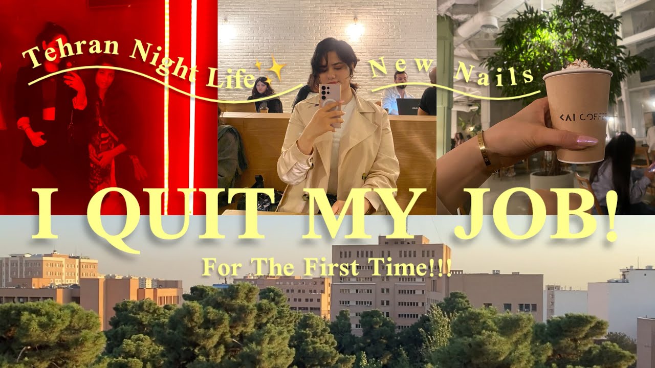 I QUIT My Job 😱 Sharif University Student Life in Tehran, new nails 💅, cafe hopping ☕️, concert 🎶