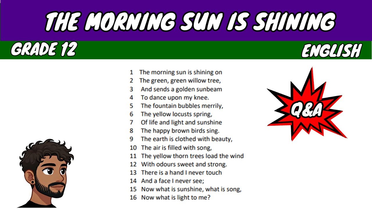 The Morning Sun is Shining (Questions and Answers)
