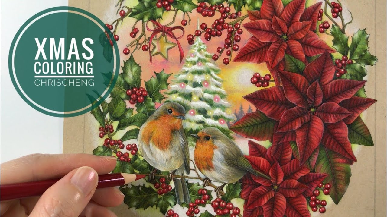 XMAS WREATH COLORING // Chris Cheng