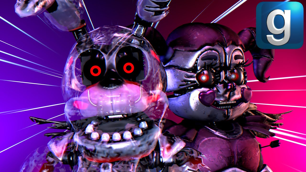 Gmod FNAF | Review | Brand New SD Heartsick Baby And Black Heart Bonnie Ragdoll/Playermodel/NPC!