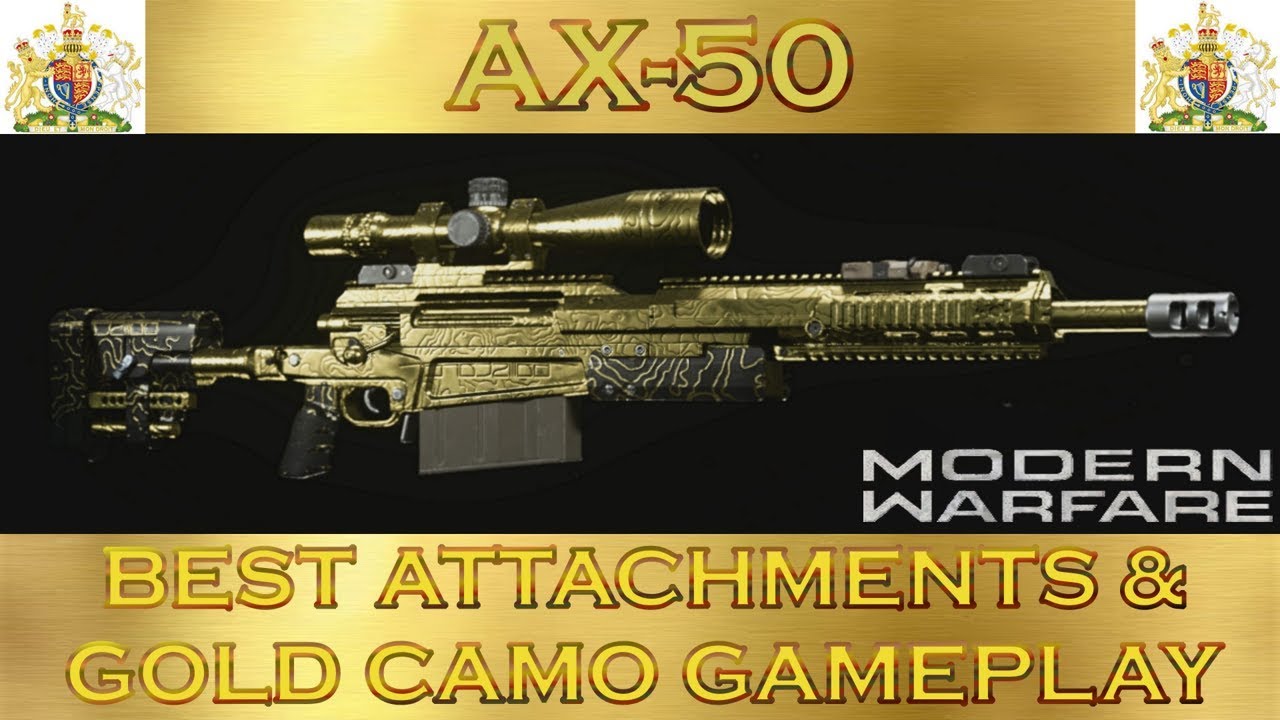 Modern Warfare AX-50 Gold Camo & Best Attachments Gameplay #ModernWarfare #MW #AX-50