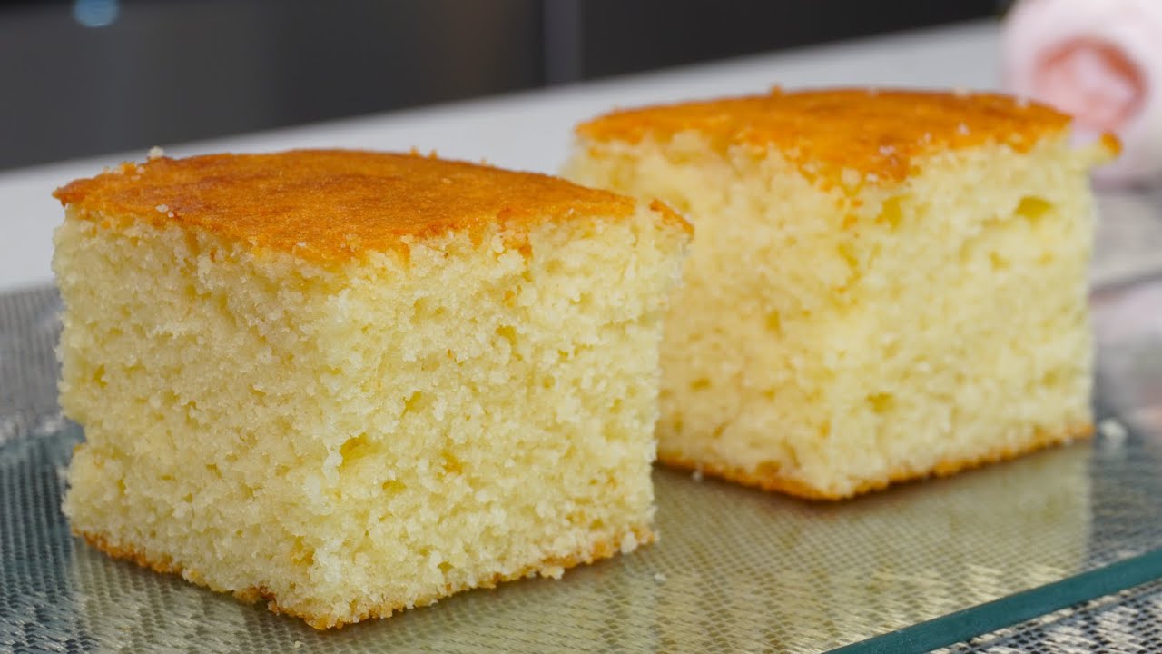 Easy & Delicious Homemade Vanilla Cake Recipe In 10 Minutes! Yogurt Vanilla Cake Recipe!