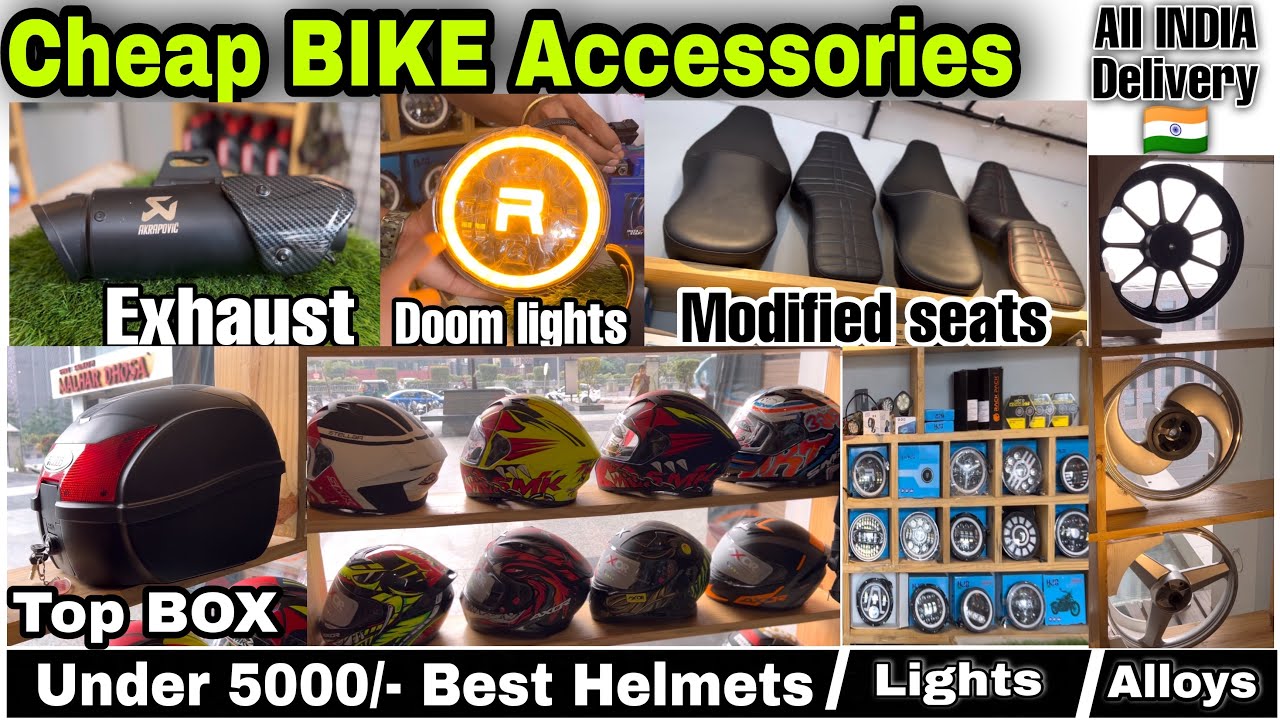 Cheap Bike Accessories || Best Touring Accessories / Bike Modification / All Basic Accessories 🔥