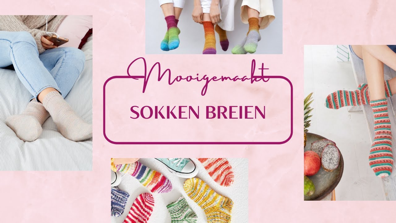 Sokken breien op korte rondbreinaalden