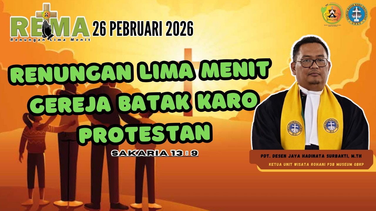 RENUNGAN LIMA MENIT GBKP -  26 PEBRUARI  2026
