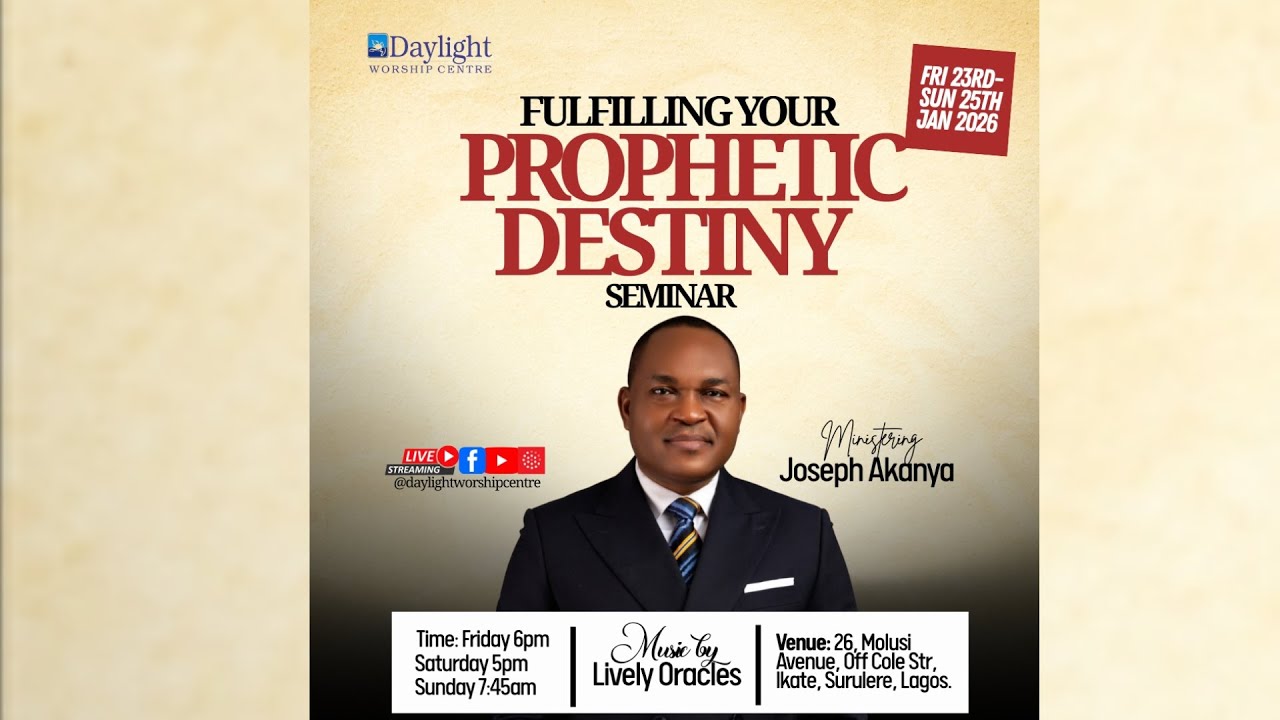 FULFILLING YOUR PROPHETIC DESTINY 2026 || DAY 3