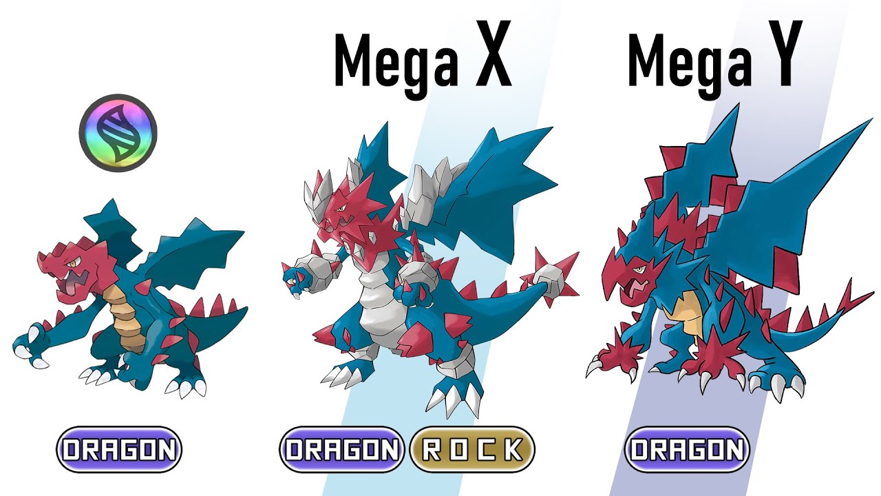 Drawing Every Mega X/Y Pokémon Evolutions : Mienshao Druddigon Golurk Bisharp