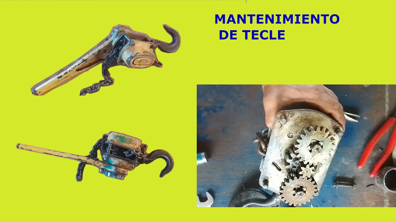 Mantenimiento de tecle manual (palanca) 1,5 Ton.