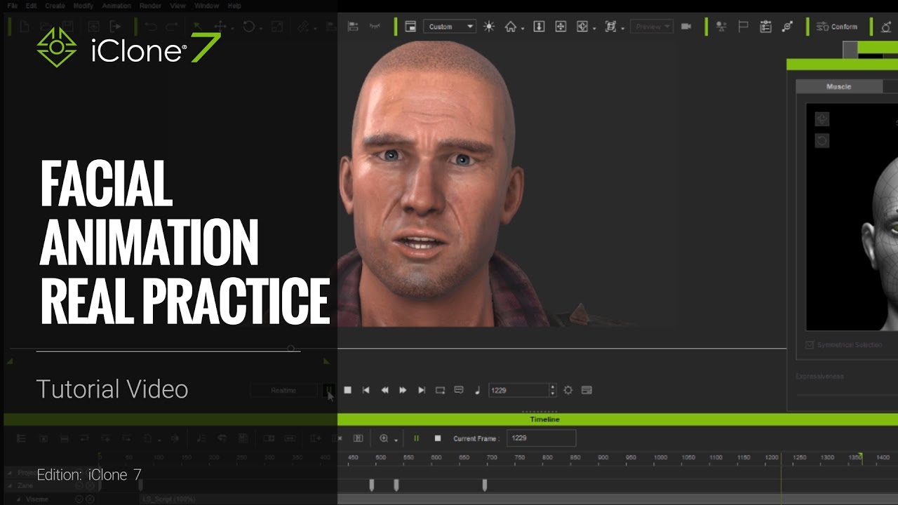 iClone 7 Tutorial - Facial Animation Real Practice