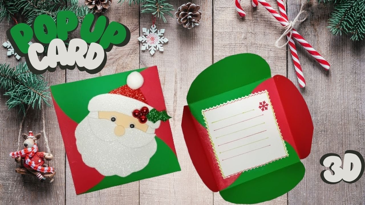 DIY Pop-Up Card Tutorial Easy 🎅 | Biglietto Natale Fai Da Facile e Elegante