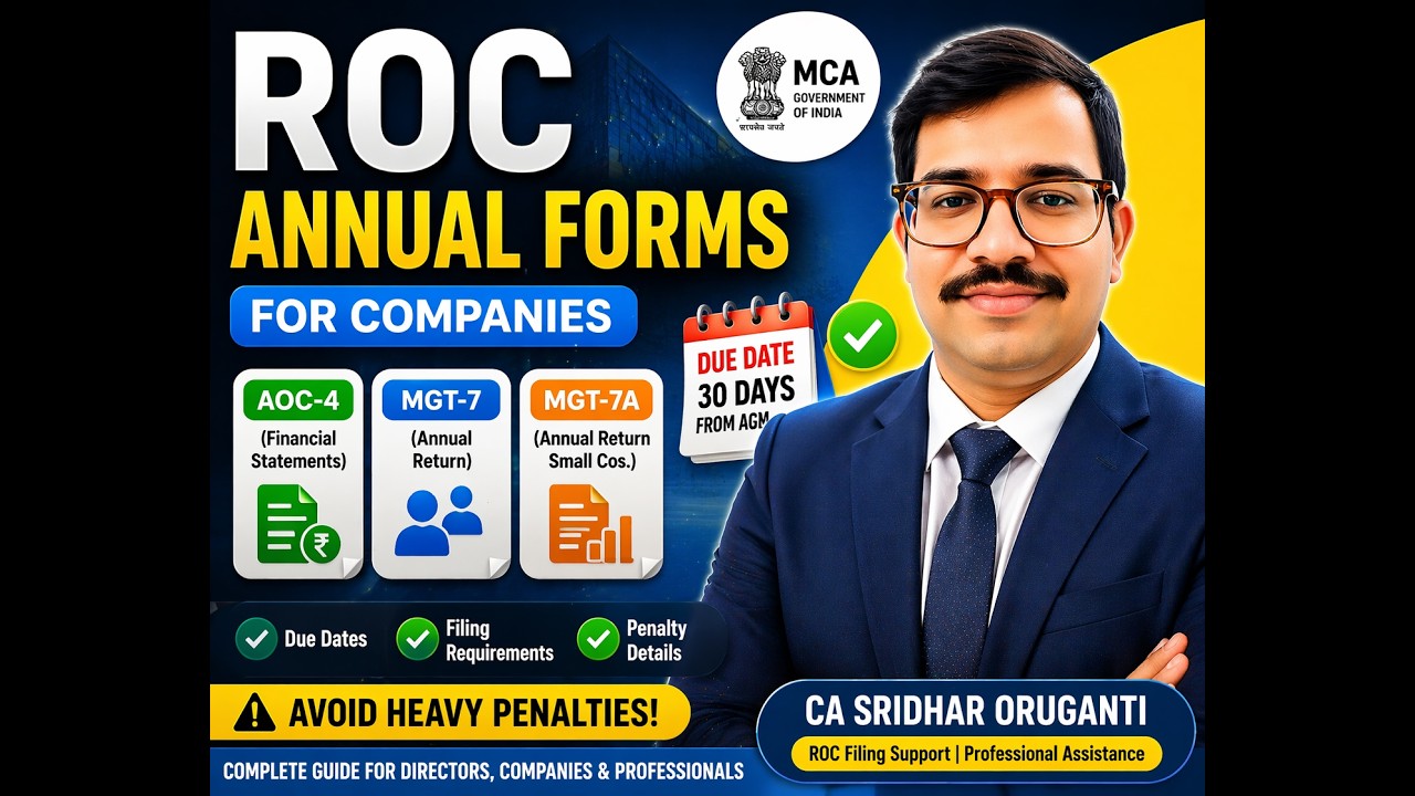 ROC Annual Forms for Companies
