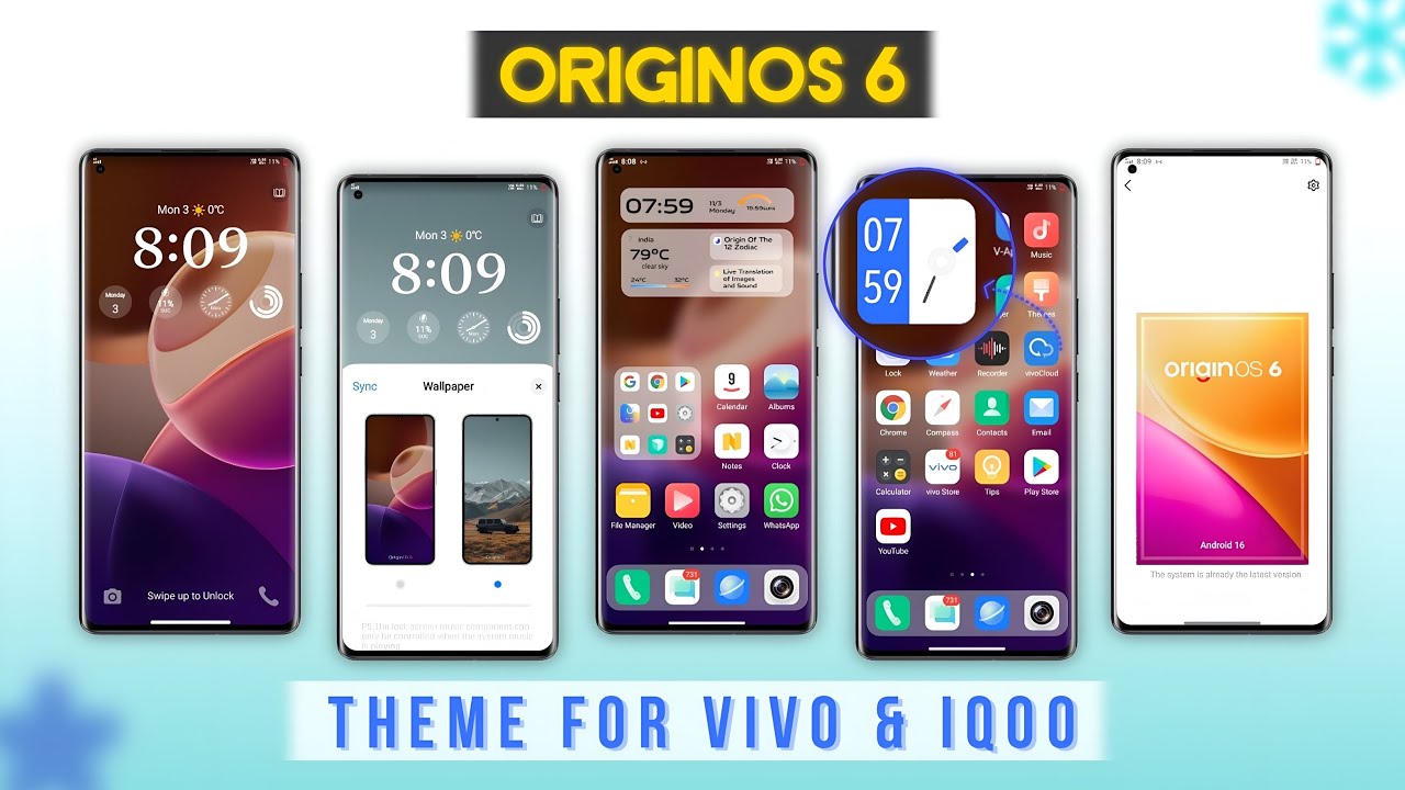OriginOS 6Theme For Vivo | Install OriginOS 6 For Any Vivo iQ00 | #android #originos6