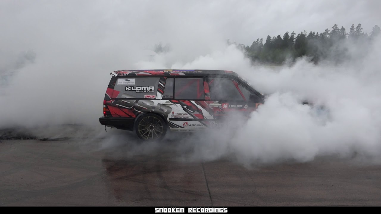 Volvo 945 S50B30 1000hp Huge Burnout