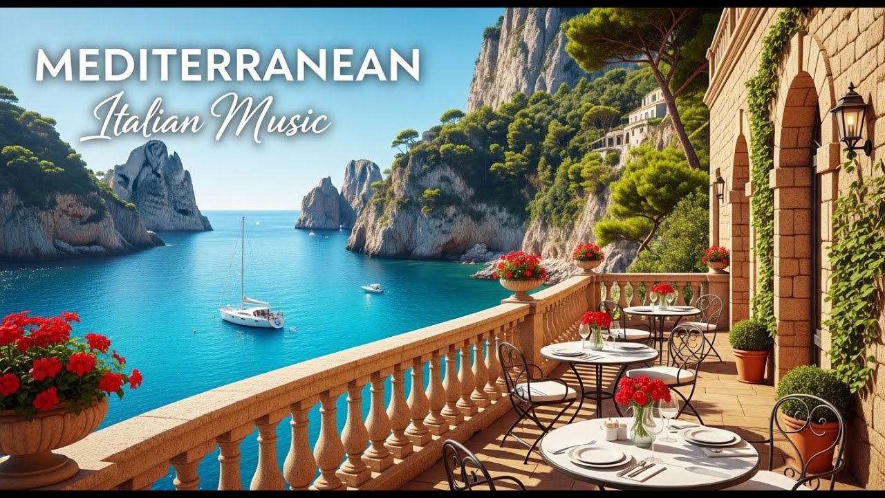 🎶 Italian Greek Chill Mediterranean Music 🌊 Dreamy Seaside Views & Summer Relax