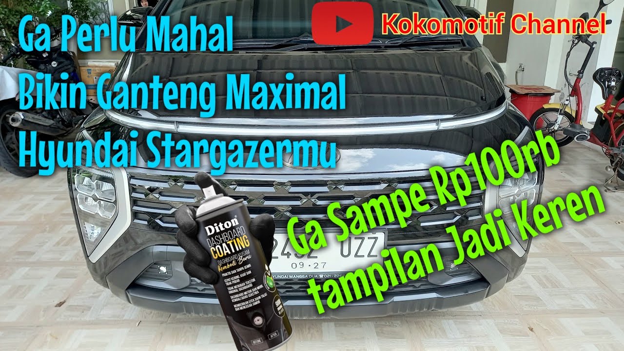 Part 9 : Hyundai Stargazer || Full Black Edition DIY Pengecatan Bumper Depan dan Belakang
