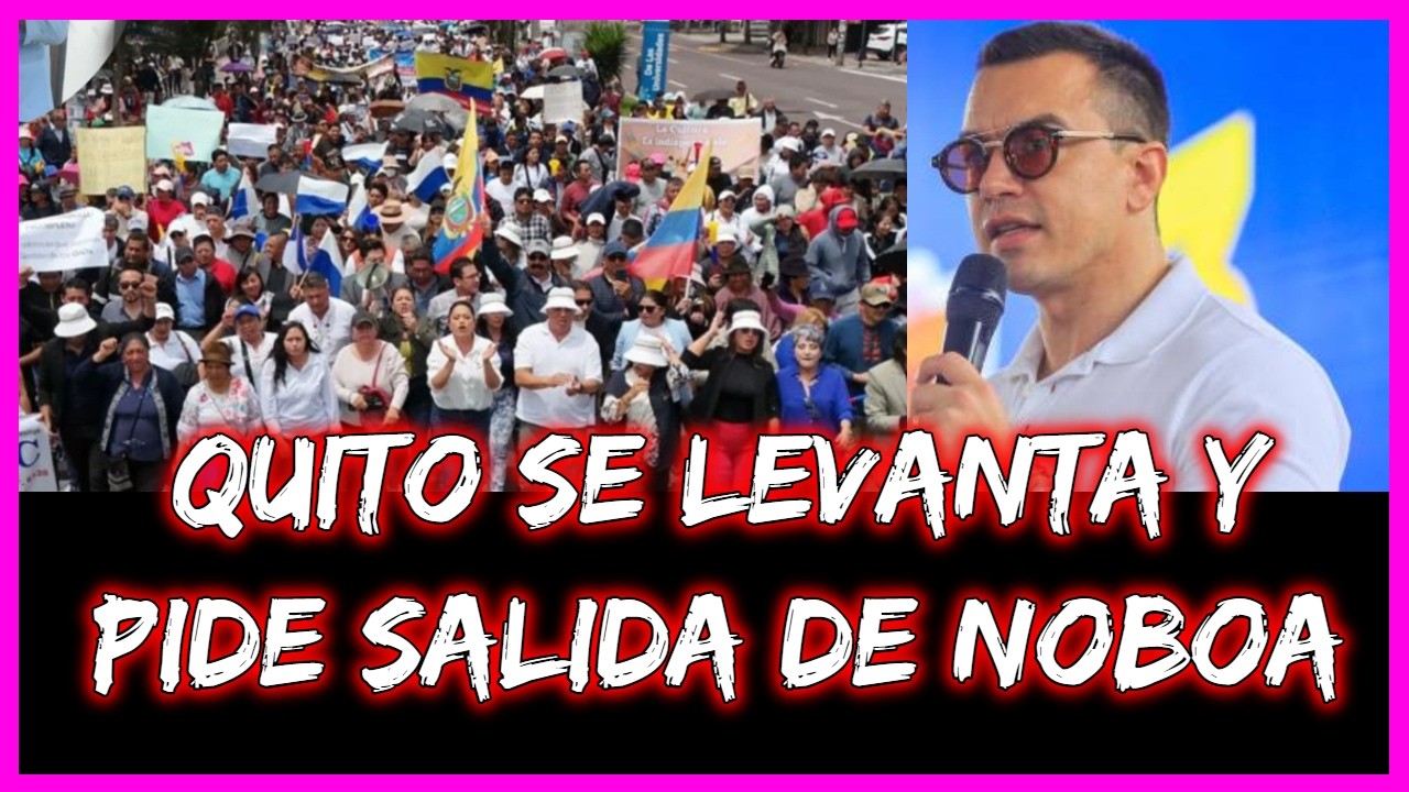 Quito se levanta y pide salida de Noboa